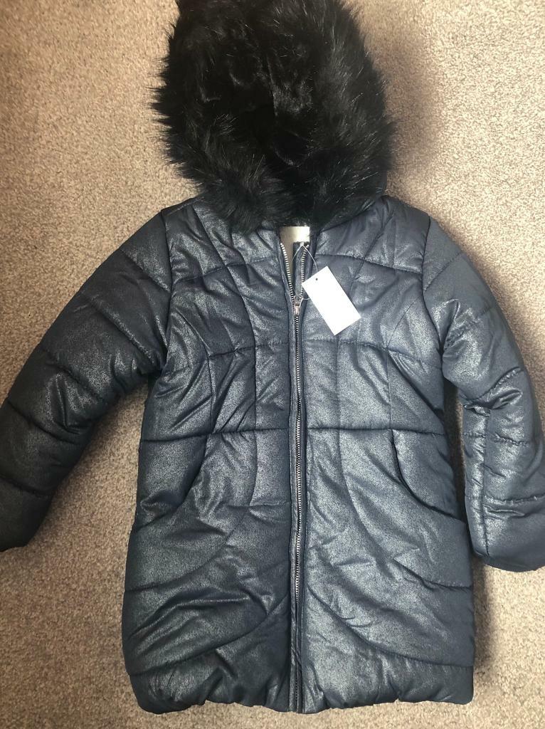 matalan girls navy coat